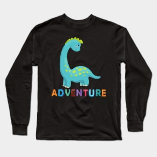 Adventure with a cute Dino. Long Sleeve T-Shirt